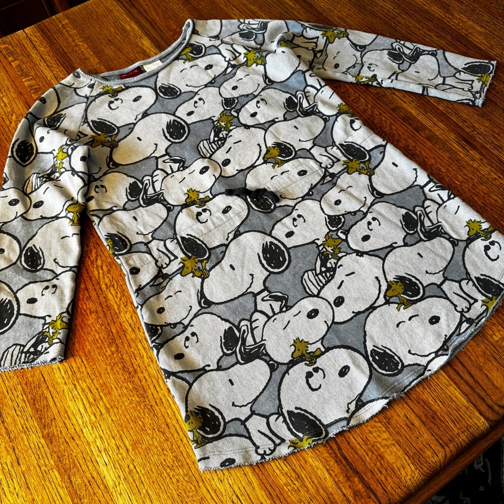 Girls’ Peanuts’ Snoopy patterned dress by Zara Girls, size 11-12